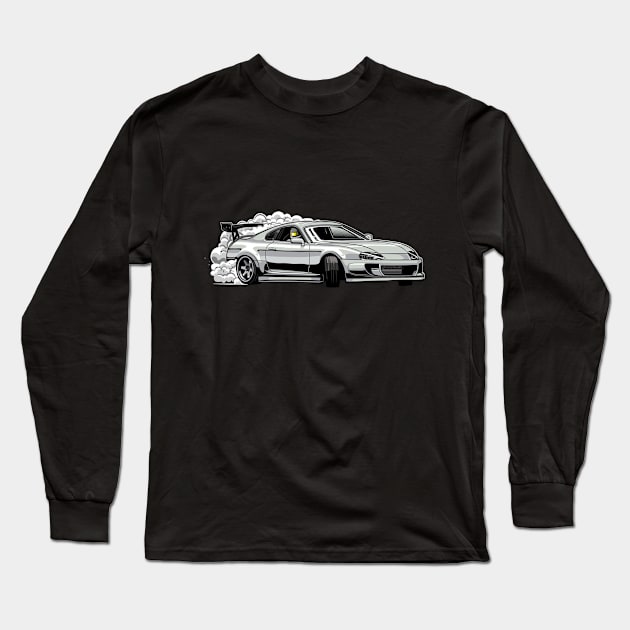 Toyota Supra JZA80 Long Sleeve T-Shirt by JDMAPEX